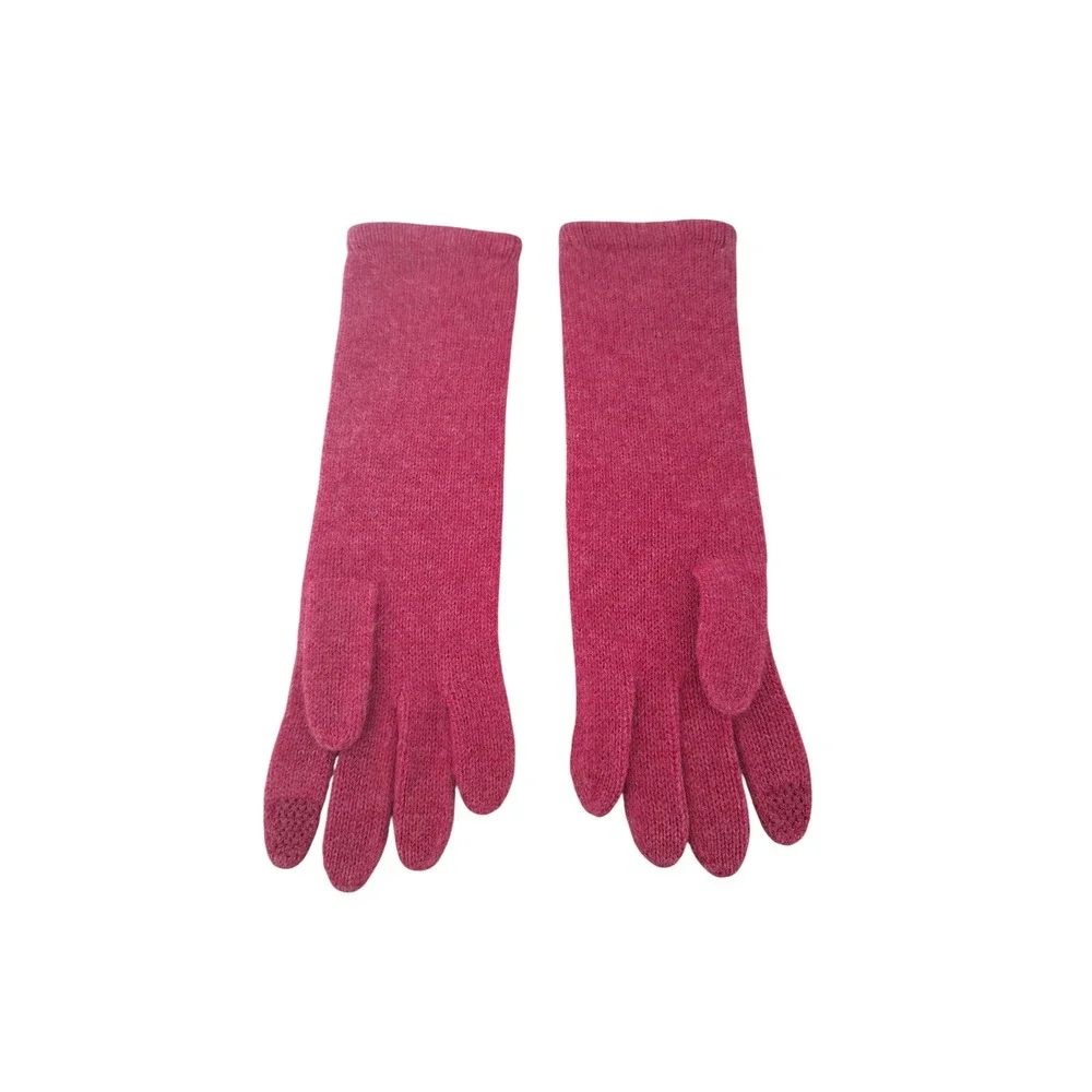 Hannah Rose Pink‎ Cashmere Gloves Women's